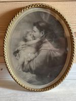 Superbe portrait photographique ancien en noir et blanc