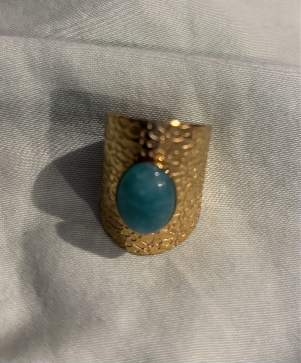 Anelli: Bague pierre bleue taille réglable – Usato da Vevey venduto da mar_q6ms