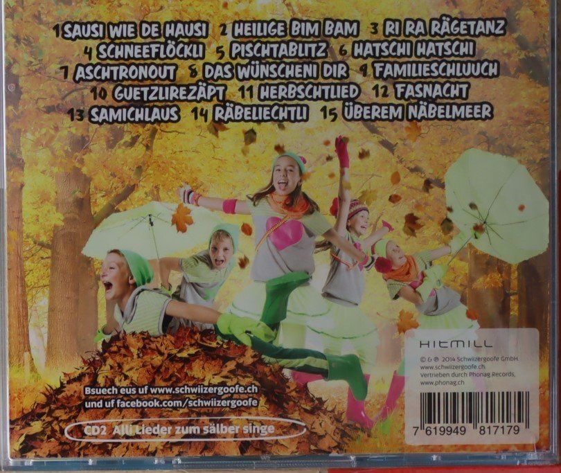 CD: Schwitzergoofe Herbscht & Winter – Usato da Luzern venduto da CONTENTI 2
