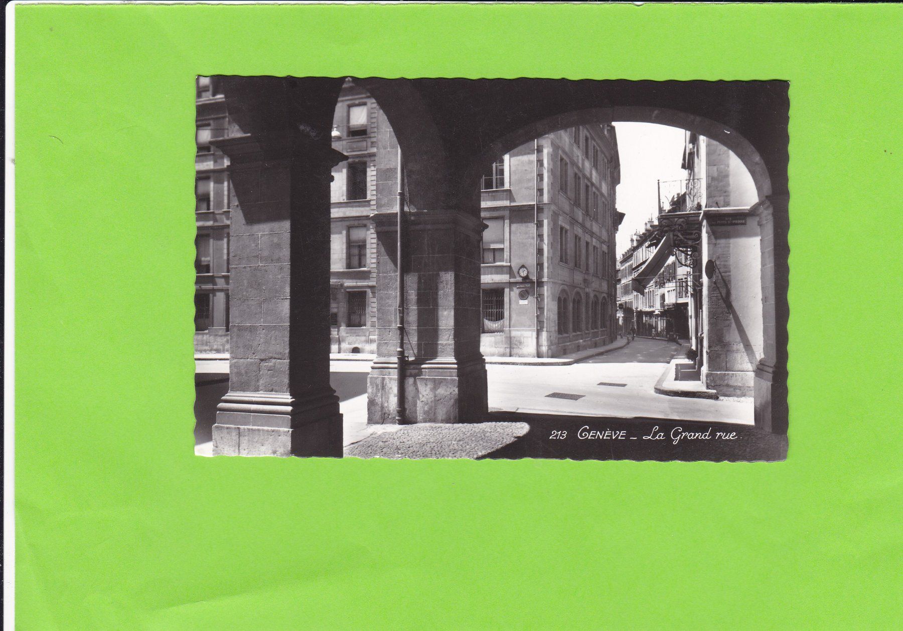 Cartoline postali: Genève-La Grand rue – Usato da St. Peterzell venduto da neckertal