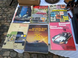 6 alte Hefte Automobil Revue 1958 1959 1961 1965 1973 1978