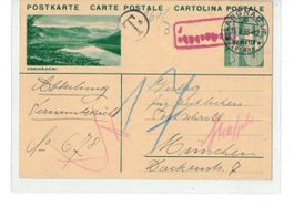 Ganzsache Postkarte PK 131 - Oberägeri Taxe !!!