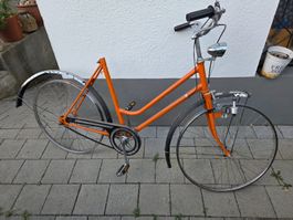 Altes Damenfahrrad, Top Gerüst