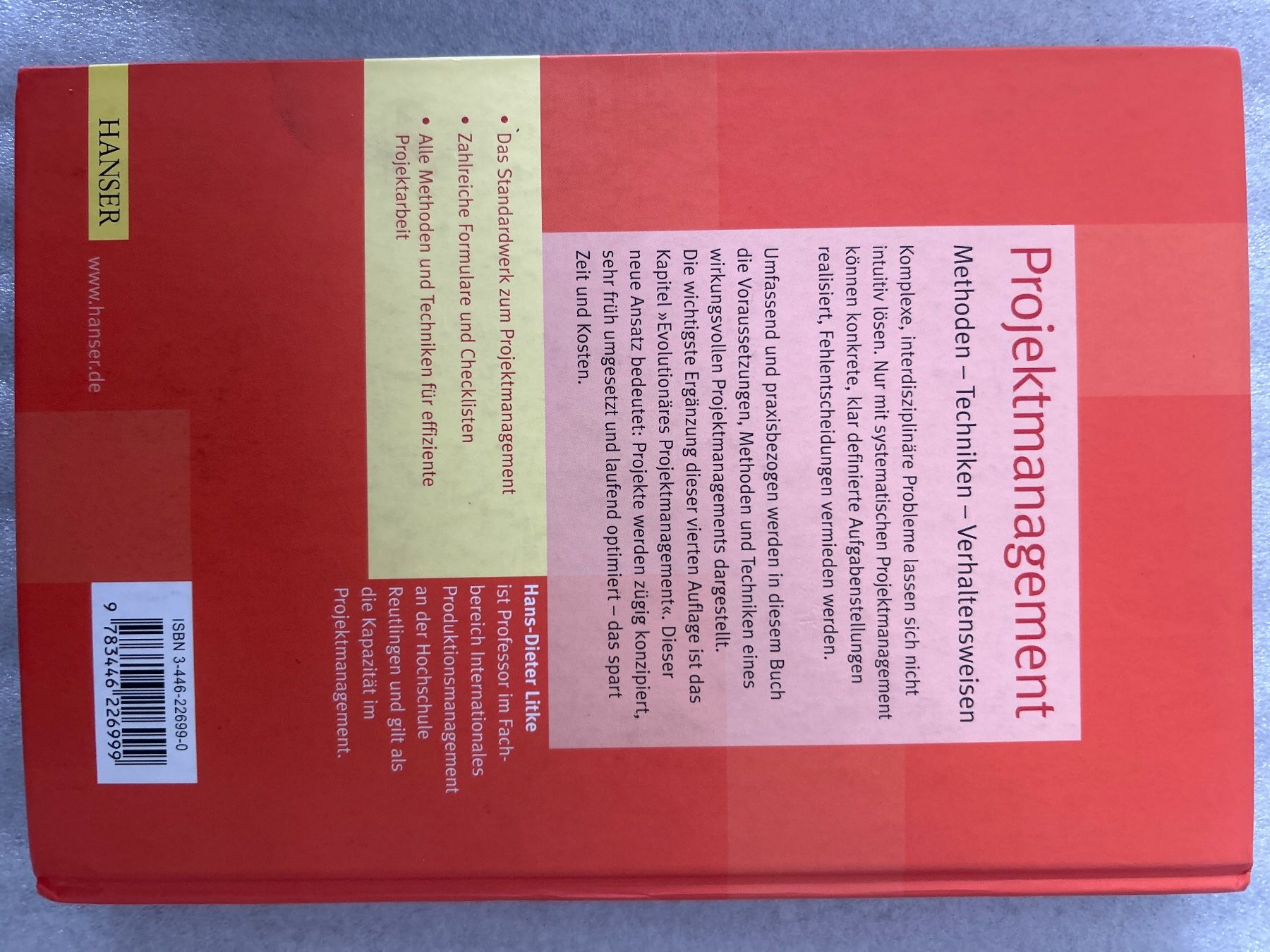 Libri: Hans-D. Lorke - Projektmanagement - 4. Auflage – Usato da La Chaux-de-Fonds venduto da jacq_LaTsch0 6