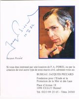 Jacques Piccard 1922-2008 Autogramm signiert Foto 10x14cm