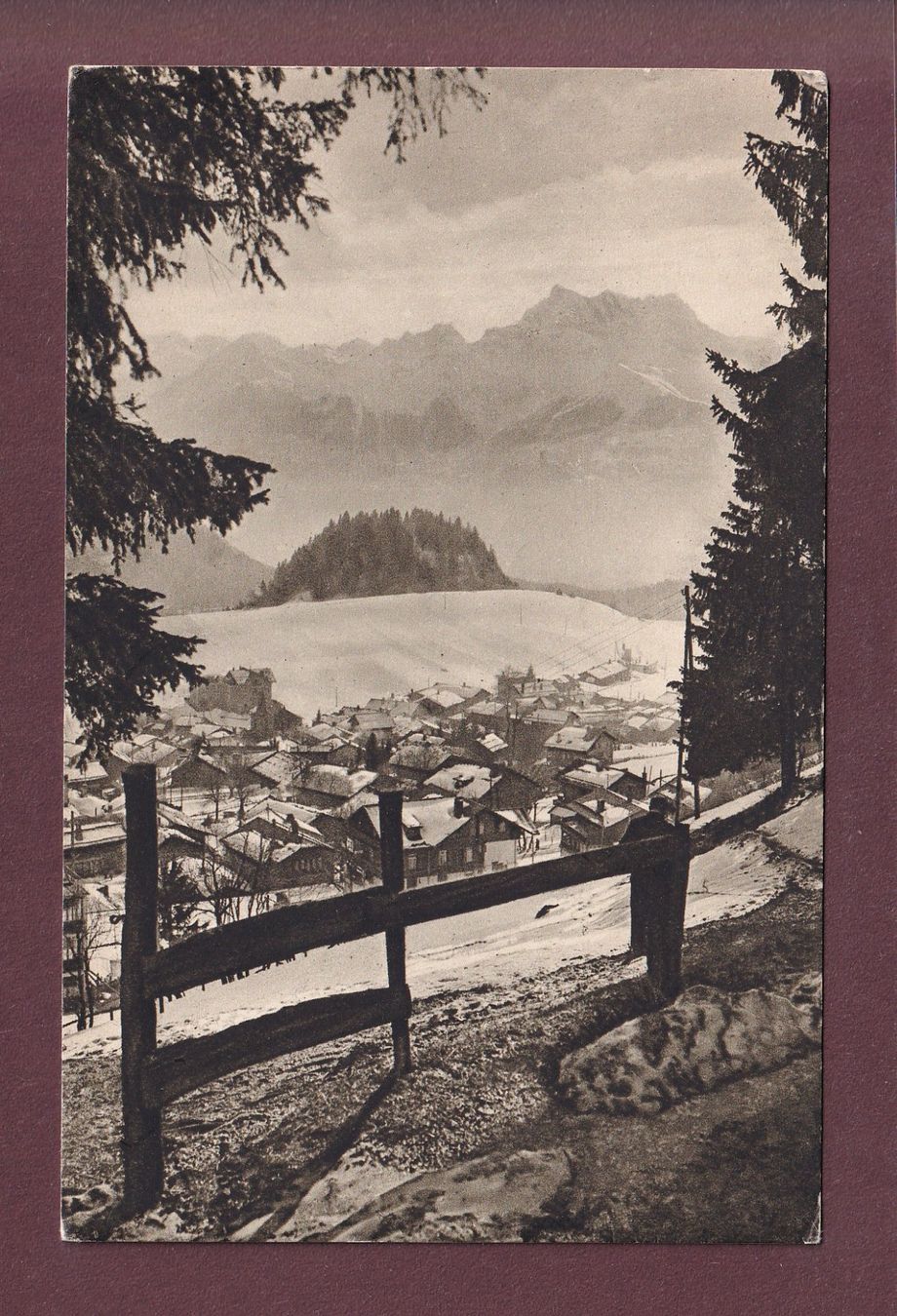 Cartoline postali: LEYSIN - Dents du Midi – Usato da Pully venduto da nicecards