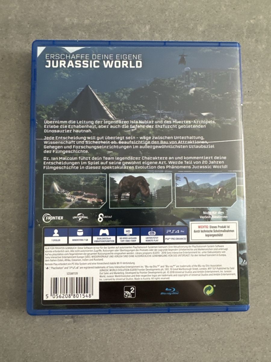 Giochi: Jurassic World Evolution (PS4) - Super Zustand! – Usato da Effretikon venduto da Penny1999 1