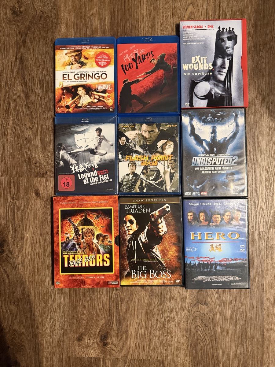 Tutti i DVDs: Martial Art & Aktion  Blu-ray und DVD Sammlung – Usato da Zollikofen venduto da hekote