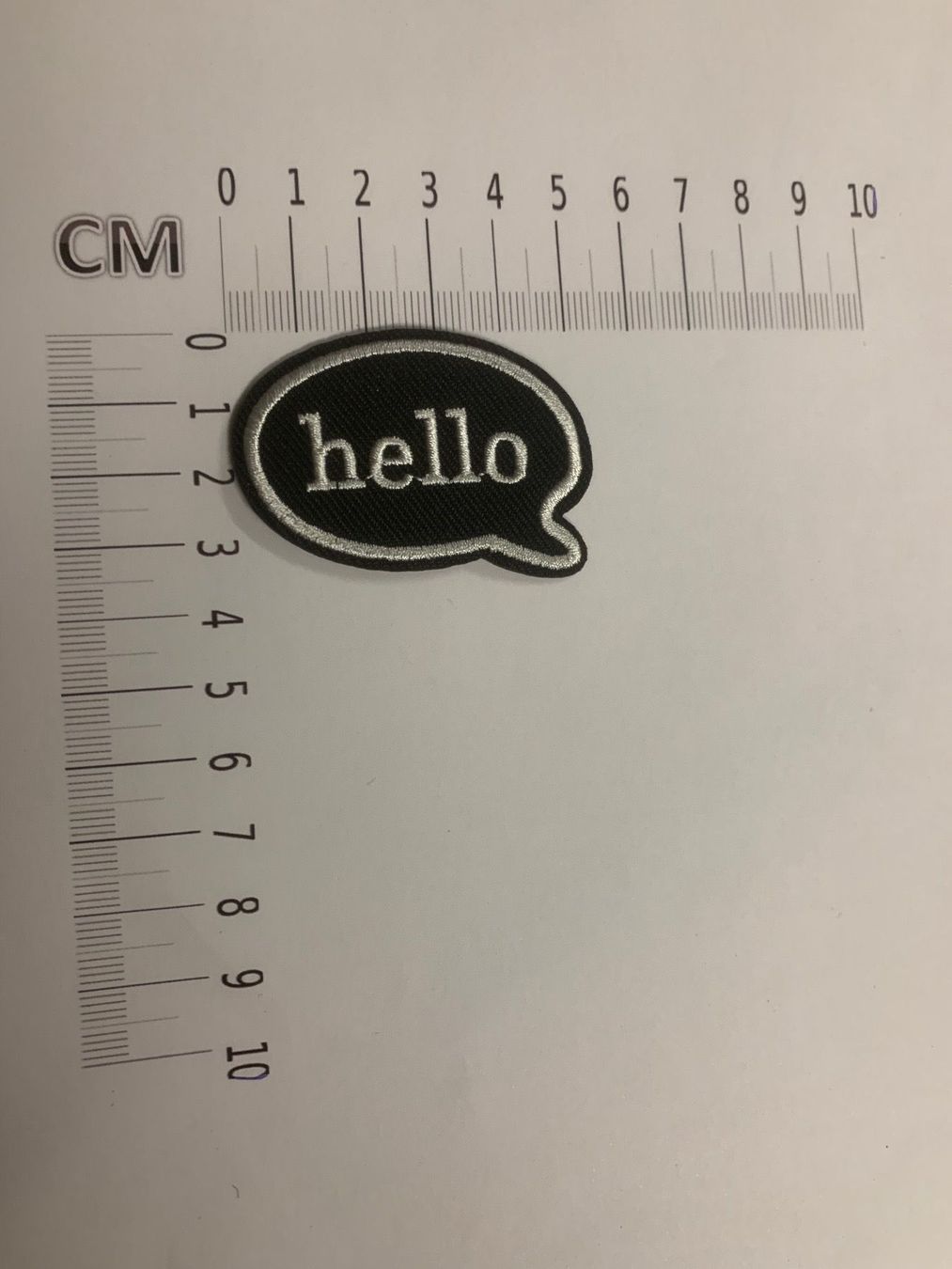 Patches: Hallo Bügelbild, Badge, Aufngäher – Neu und originalverpackt aus Ostermundigen von Mcone 1