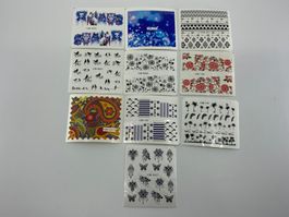 10 Bögen mit Wassertransfer Aufkleber No 3