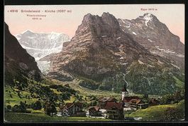 Grindelwald, Ortsansicht mit Kirche, Eig