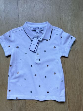 Polo Tartine et Chocolat weiss mit Motiven Grösse 2A neu