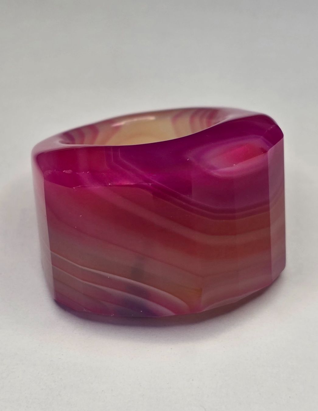 Anelli: Pink crystal Agate Fullstone Fingerring – Nuovo (secondo la descrizione) da Zürich venduto da benedikt12 2