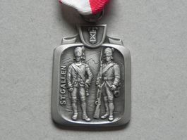 Medaille Schweiz Militär Uniform Kanton St.Gallen 1984 SG
