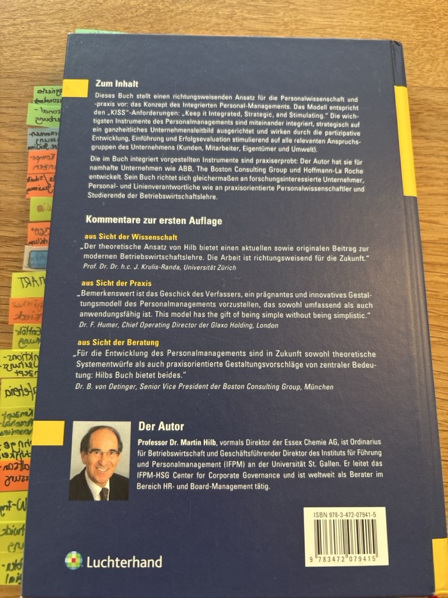 Libri: Buch integriertes Personal- Management – Usato da Muhen venduto da Claudi1985 1