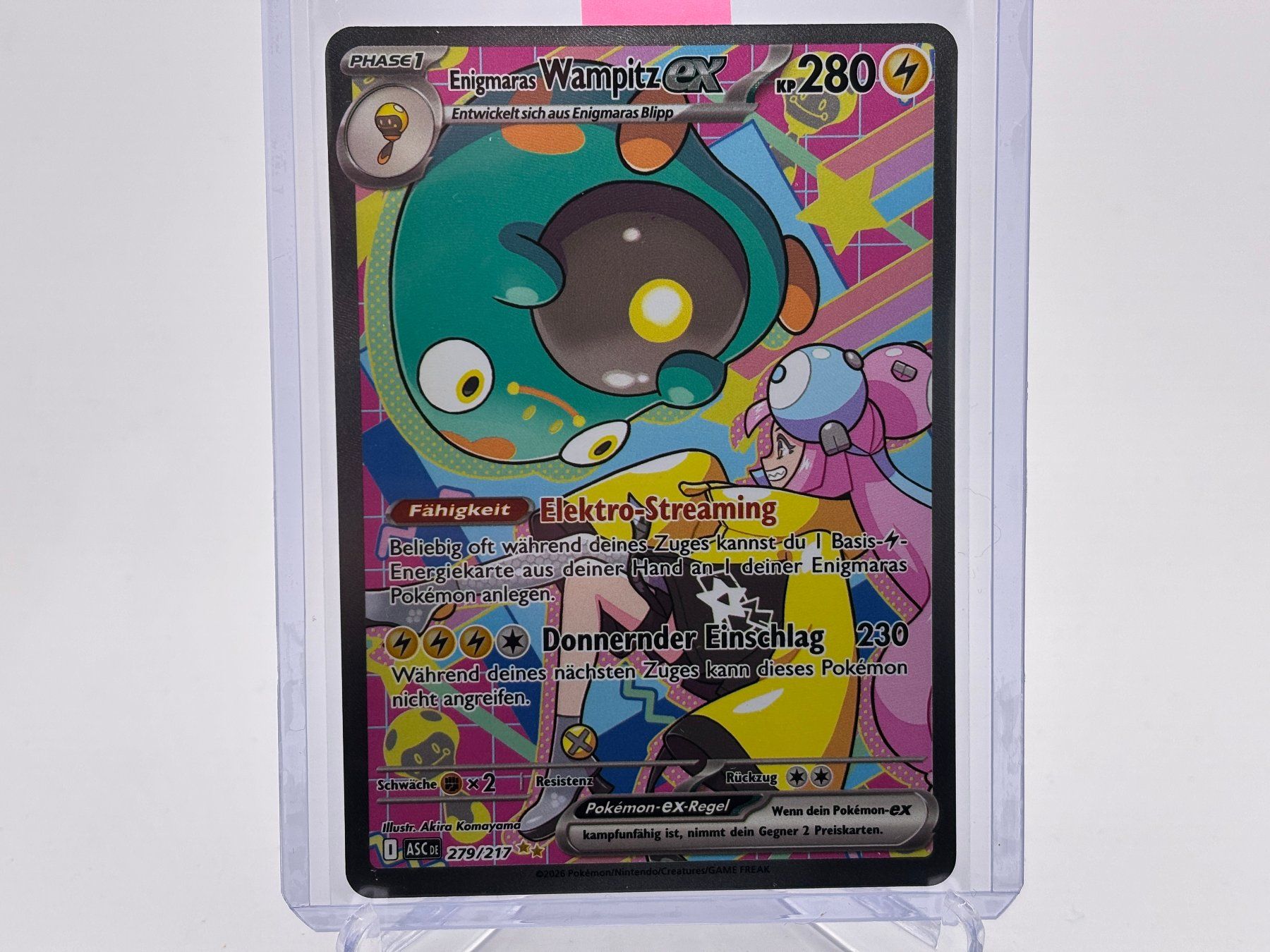Pokémon Sammelbilder & Trading cards: Erhabene Helden - Enigmaras Wampitz ex (ASC 279) - DE – Neu (gemäss Beschreibung) aus Allschwil von Bullach