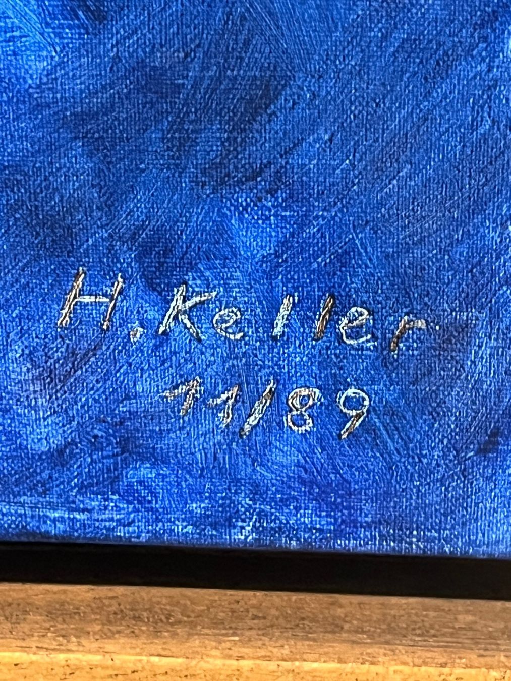 Gemälde: H. KELLER Original Gemälde – Gebraucht aus Basel von PAUL_ART 2