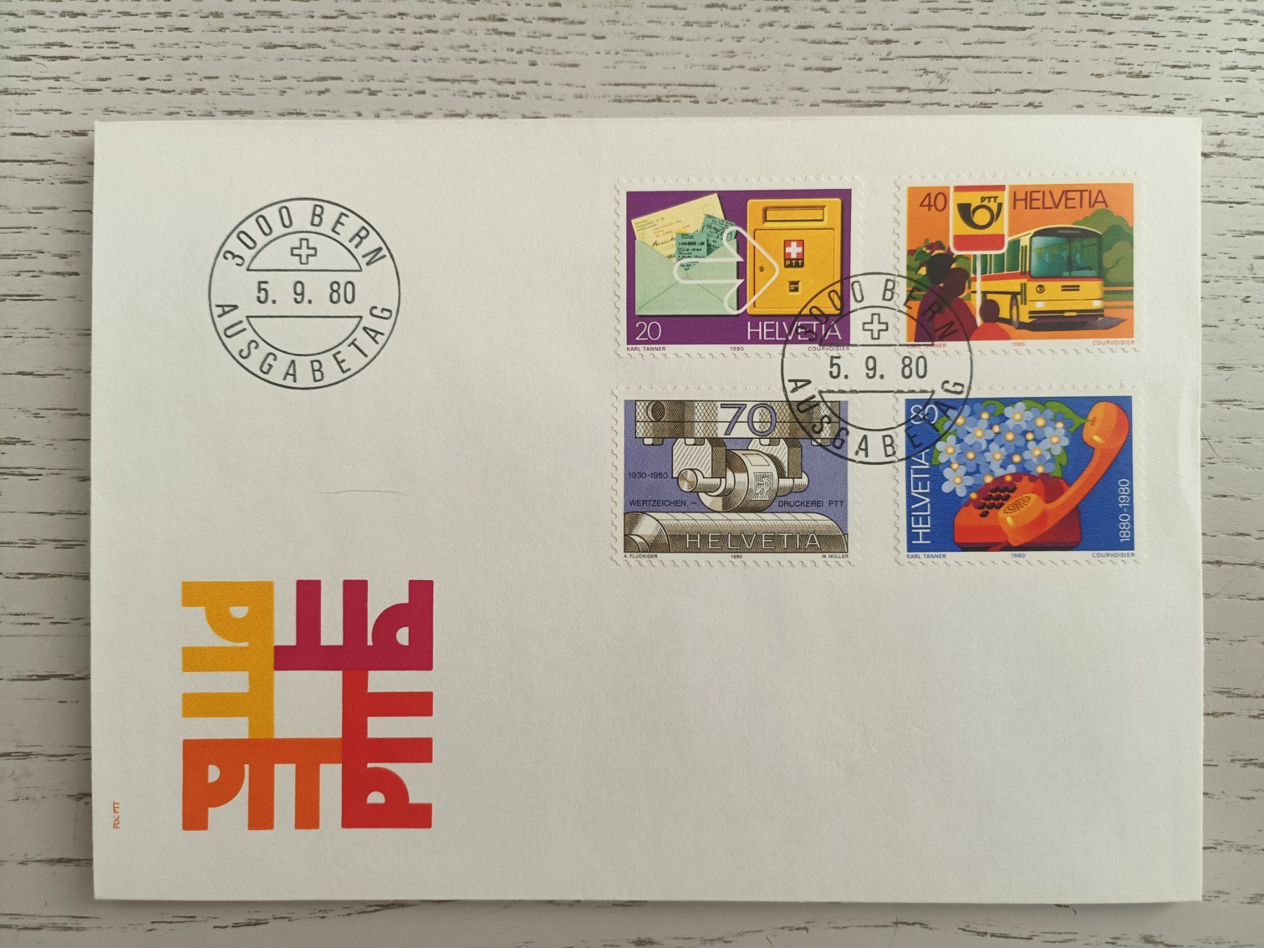 Tutti i francobolli: 1980 FDC Dienstleistungen der PTT – Usato da Dübendorf venduto da goeggi79