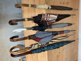 6 Regenschirme verschiedene Designs gebraucht im Set