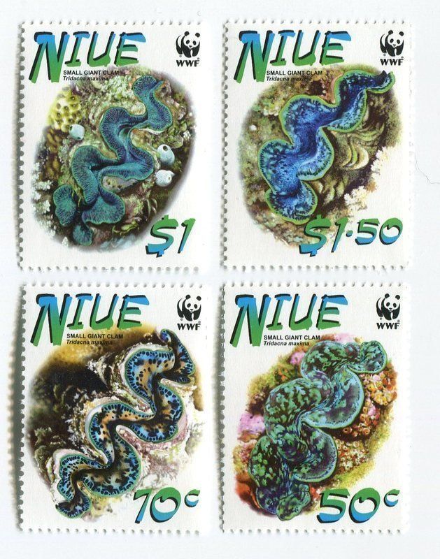 Tutti i francobolli: Briefmarken "Riesenmuschel". Niue. – Nuovo e nell'imballaggio originale da Basel venduto da Butsch5