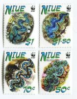 Briefmarken "Riesenmuschel". Niue.