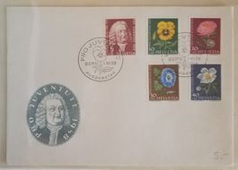 ZB135) 1958, FDC Pro Juventute (P2) ohne Adresse Kt. 30.-