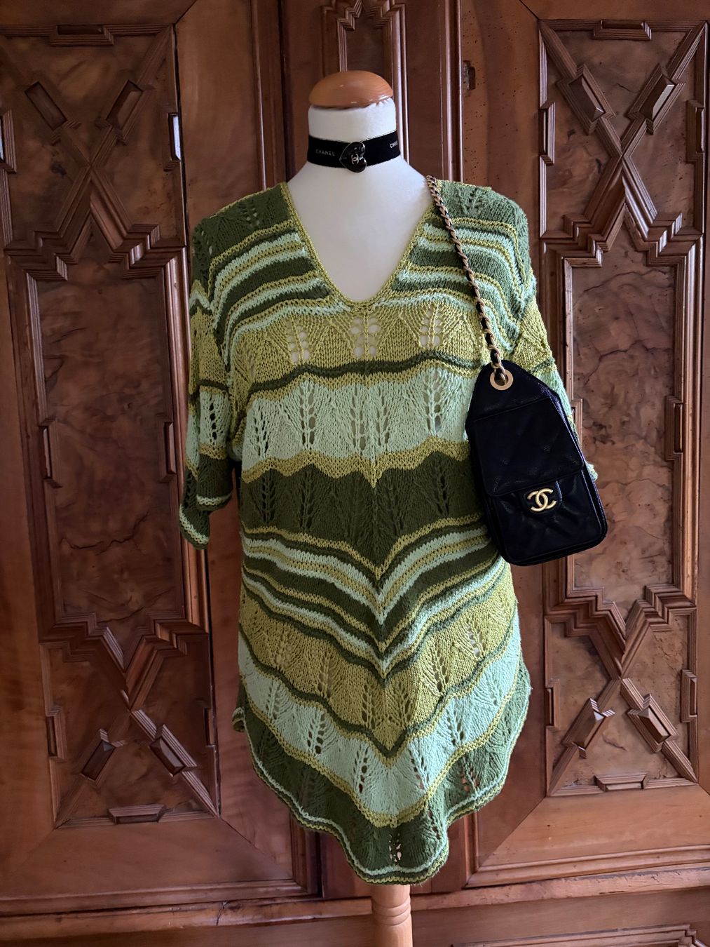 Tuniche: HANDMADE Strick-Tunika  Größe M  /38-40DE/ – Usato da Interlaken venduto da Bona55
