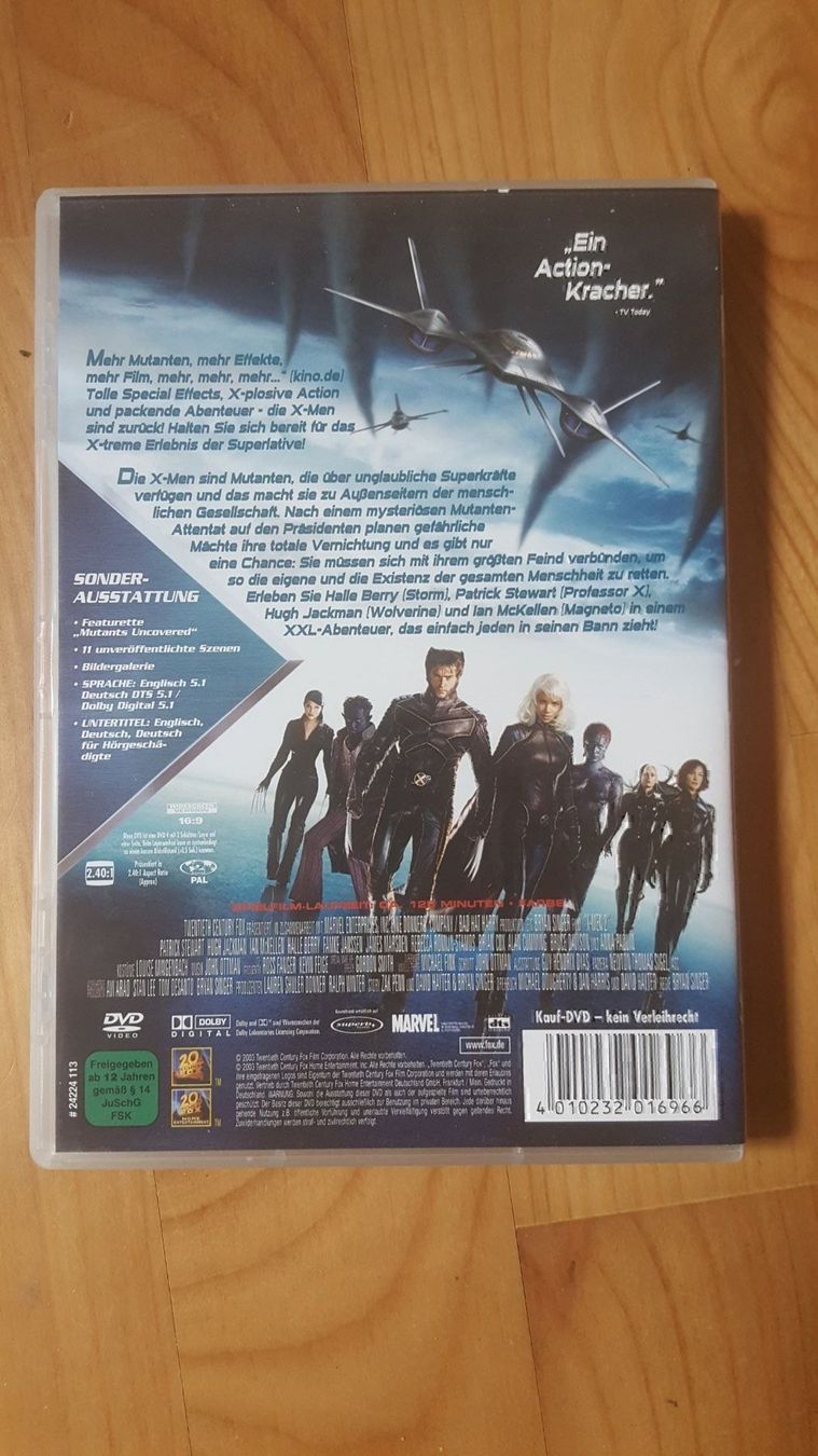 Tutti i DVDs: DVD X-MEN 2 – Nuovo (secondo la descrizione) da Dierikon venduto da sanpaplo 1