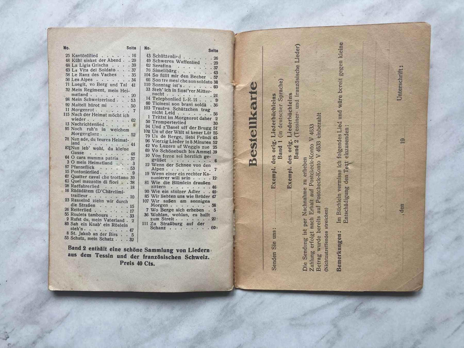 Bücher: Lieder Büchlein Schweizer Armee – Gebraucht aus Mirchel von buecher_wurm 5