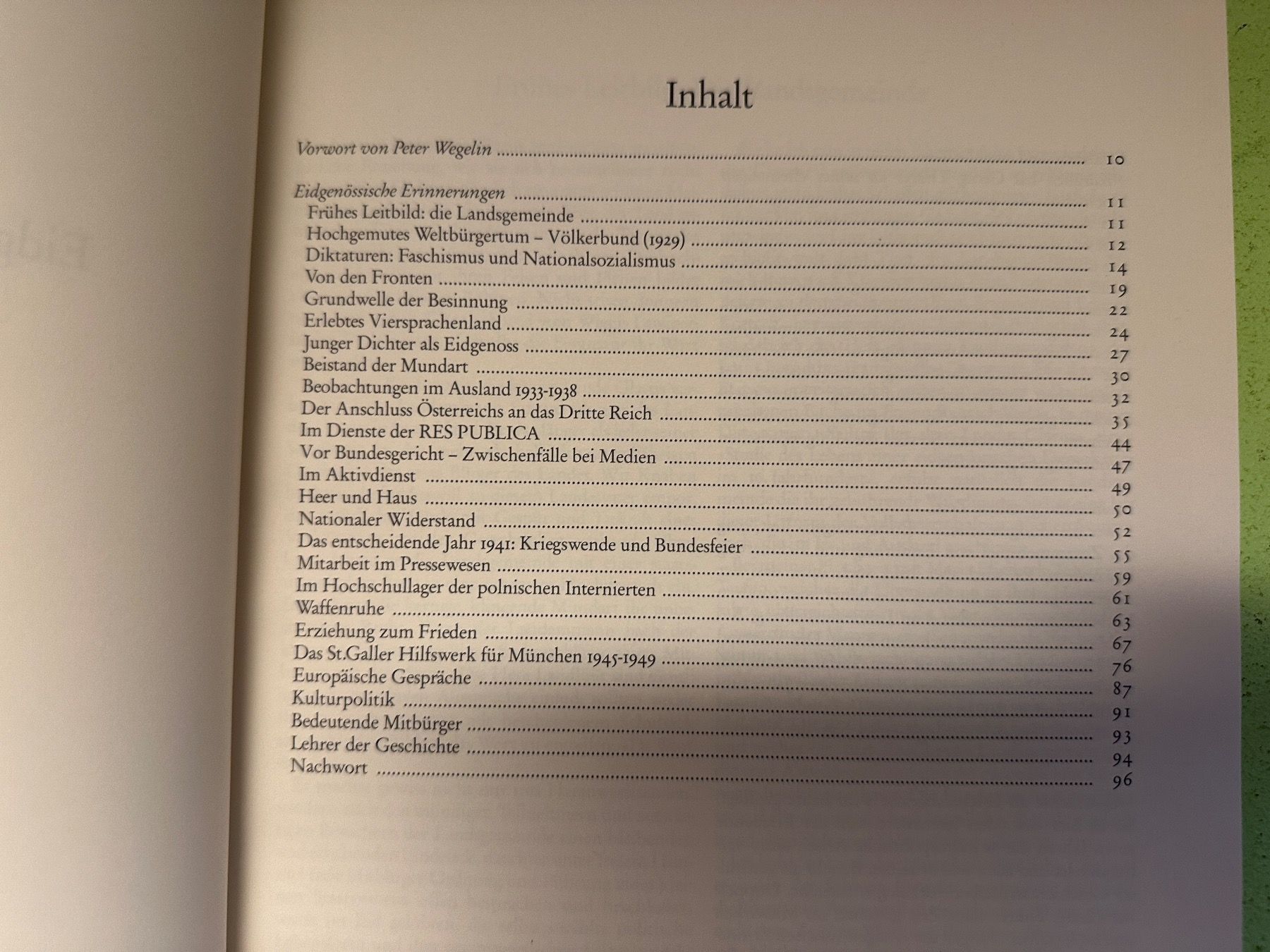 Libri: Georg Thürer: Eidgenössische Erinnerungen. – Usato da Zürich venduto da allp 5