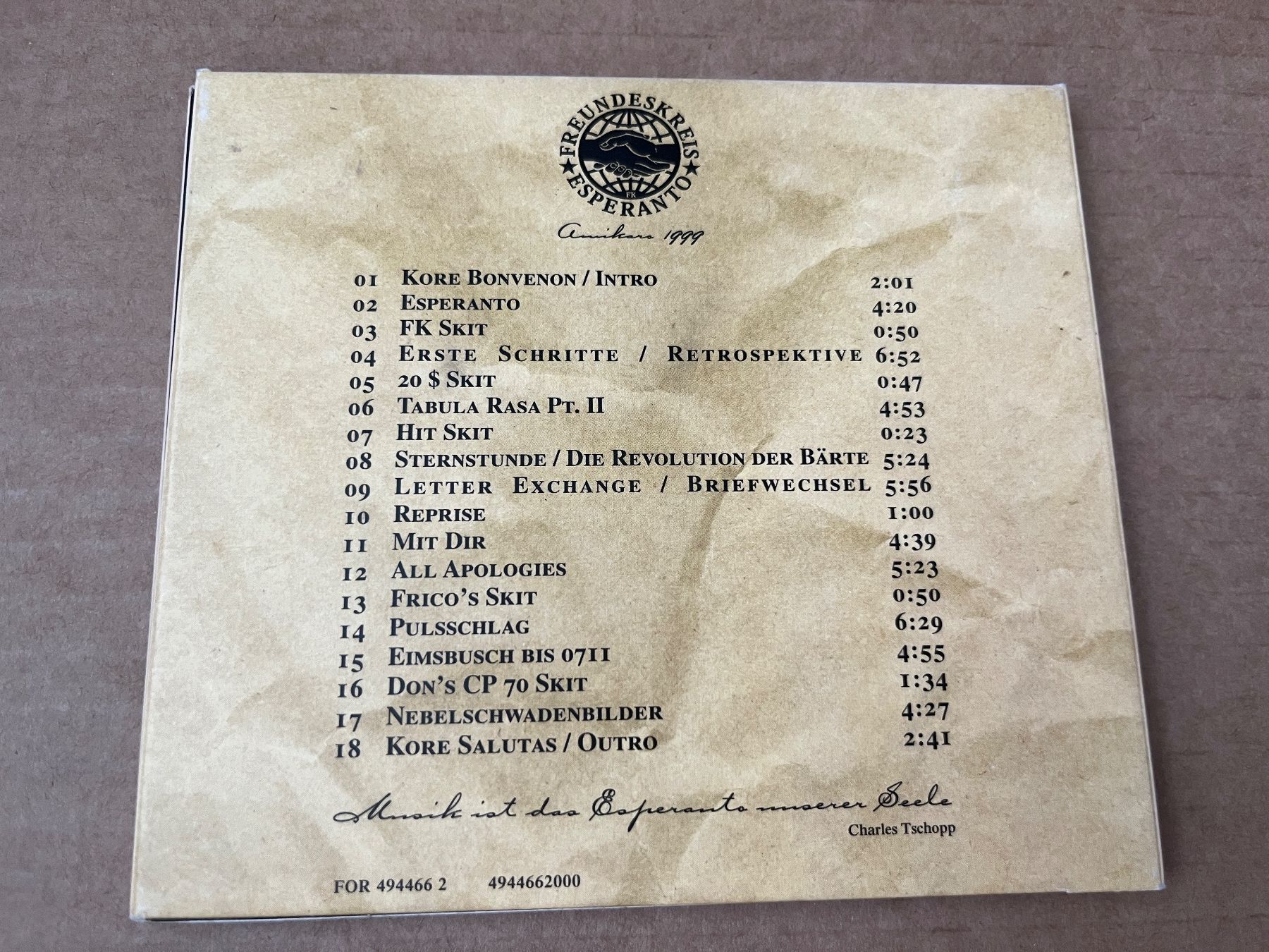 CD: Freundeskreis - Esperanto CD, Rare Find – Usato da Sierre venduto da black.box 1
