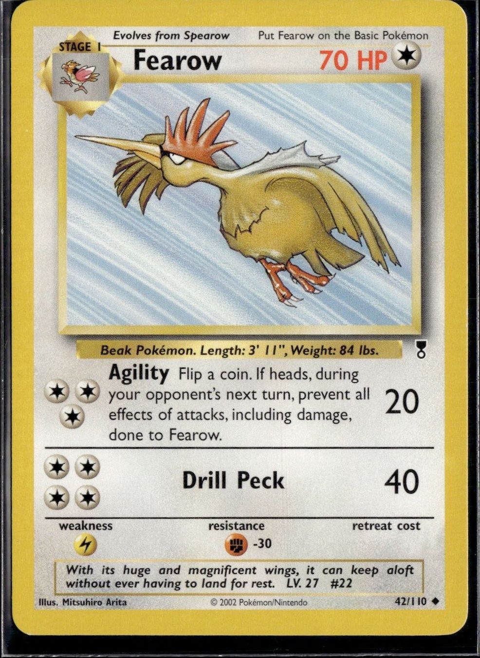 Pokémon Carte collezionabili: Fearow 42/110 Legendary Collection Pokemon – Usato da Zürich venduto da pokemon_cards