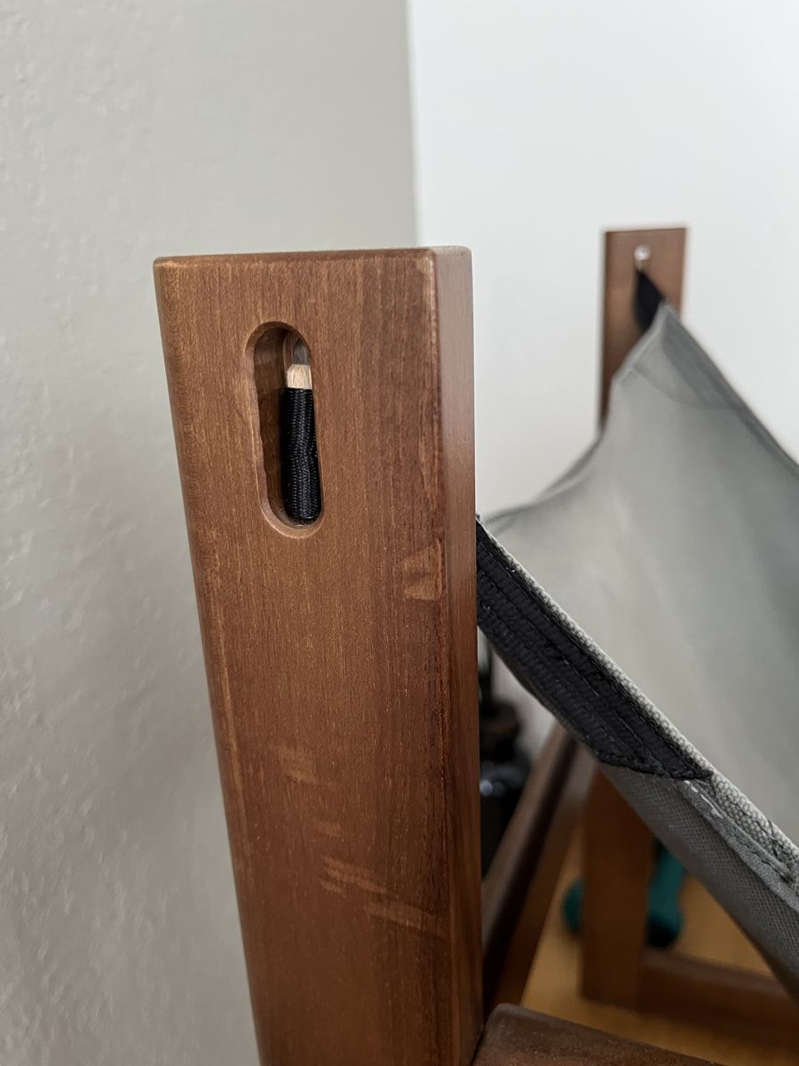 Stühle: Designerstuhl, Holz/Stoff – Gebraucht aus Affoltern am Albis von Silber79 6