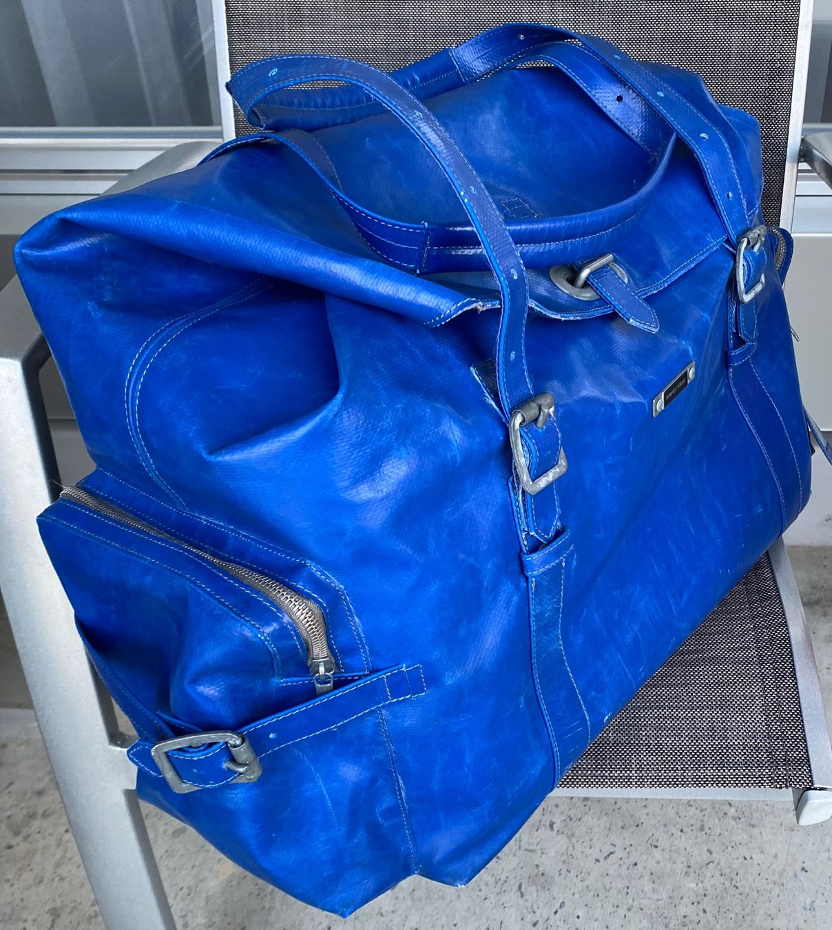 Freitag Borse: Freitag Reference R516 Hilten Weekender-Tasche - blau – Usato da Bern venduto da Mimmo00 5
