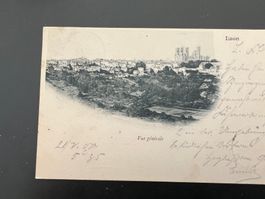 Postkarte Laon Frankreich nach Einsiedeln 1900  (V802)