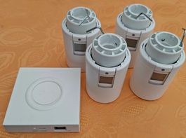 Danfoss Ally Gateway mit 4 Heizkörperthermostaten