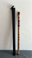 Indische Bansuri Flöte – Tonart C – Natur Bambus mit Schutze