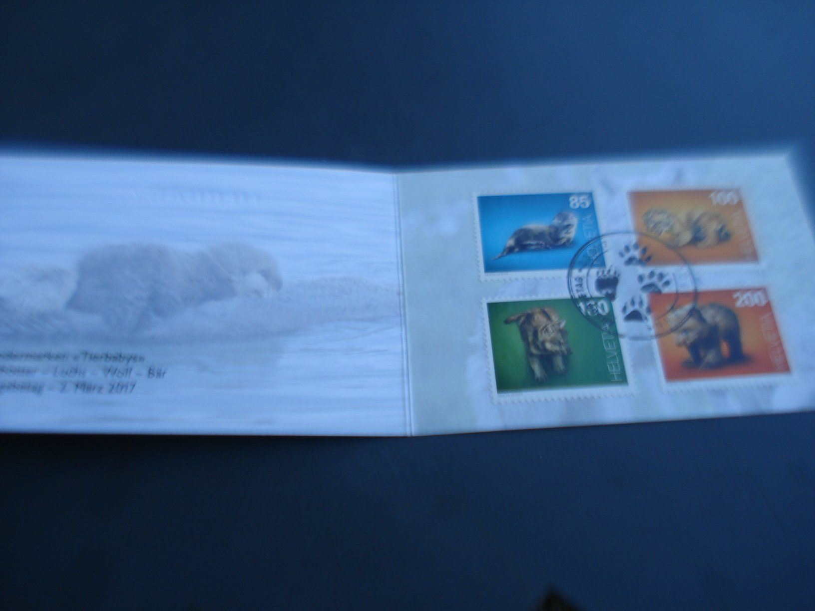 Alle Briefmarken: Markenbüchlein Tierbabys, 2017, ET-o – Gebraucht aus Niederwil AG von morostahu 1