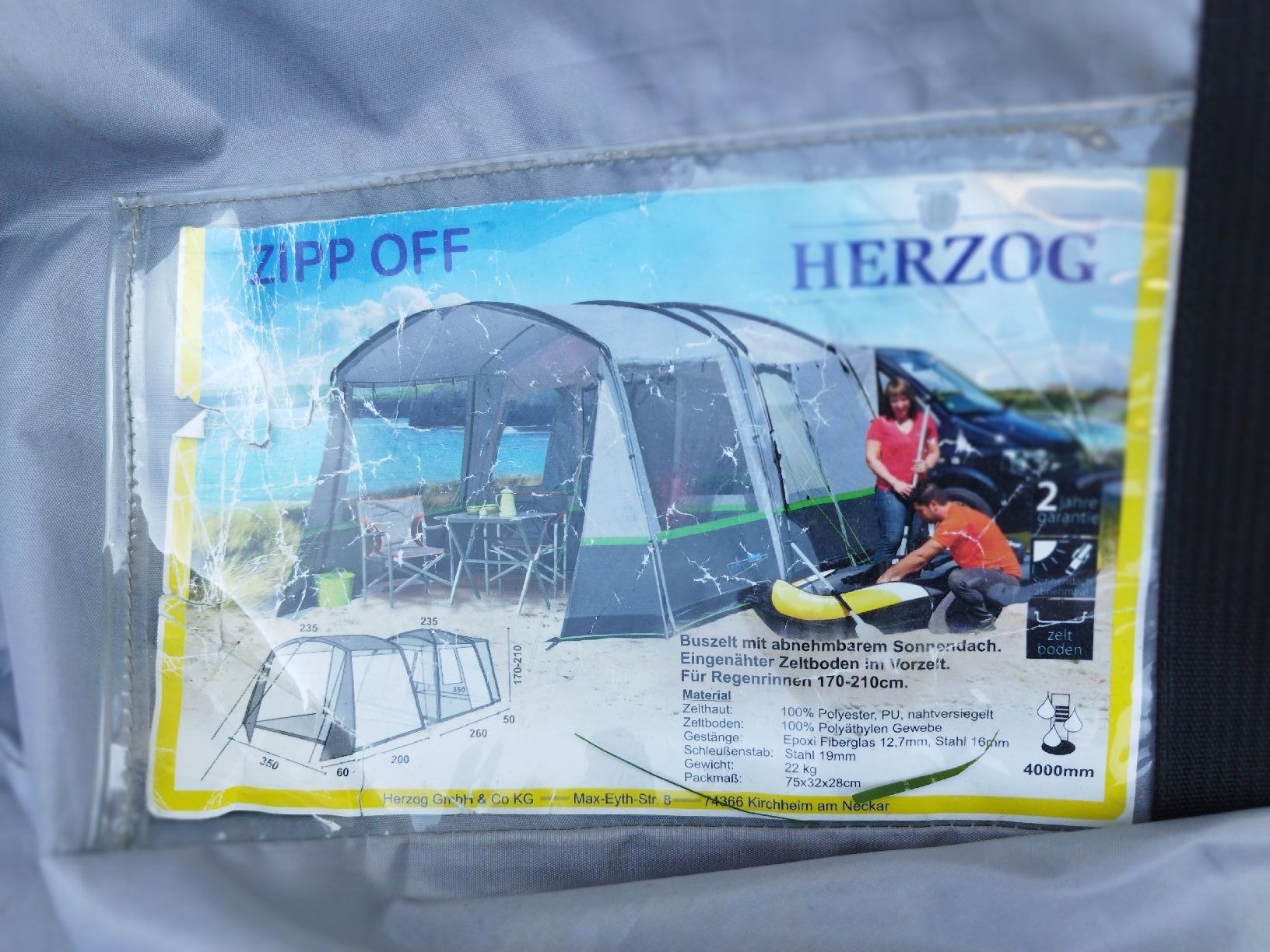 Verande & Tende da sole: Busvorzelt Herzog Zipp Off – Usato da Degersheim venduto da Simonenadine 1