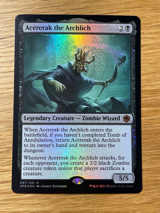 Acererak the Archlich FOIL Mythic Rare Boosterfrisch (Neu (gemäss ...
