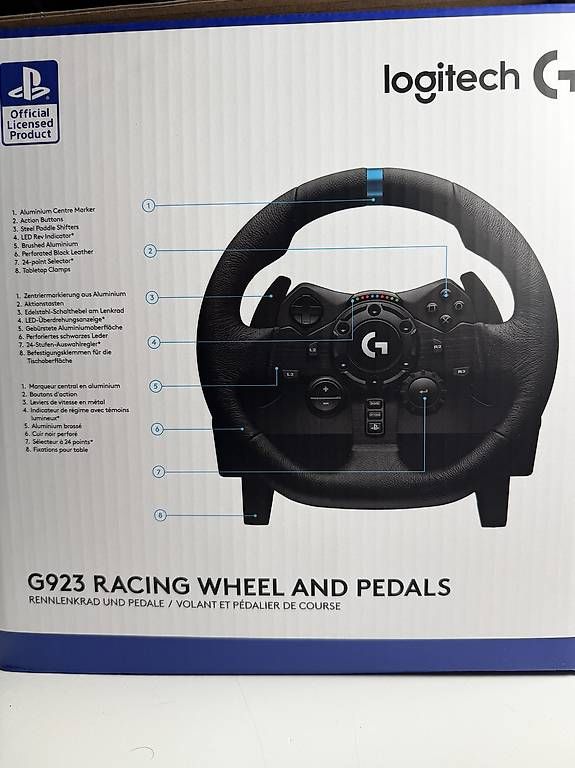 Sistema di controllo: Logitech G923 PC-Lenkrad mit Pedalen – Nuovo (secondo la descrizione) da Langenthal venduto da Schmittchen 2