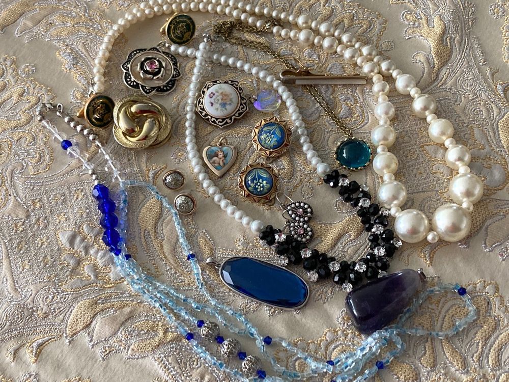 Lot De Bijoux Vintage Pour Fille - Thème Fruits Et Pizza - Couleurs Vives - Longueur 17-18 Cm