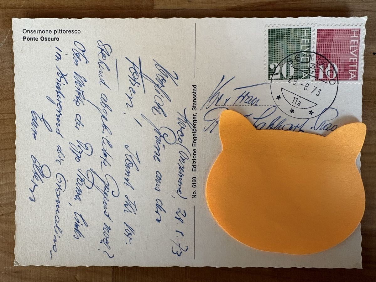 Cartes postales: AK von Ponte Oscoru / alte Autobuse – D'occasion à Rümlang par Kartenpost1 1