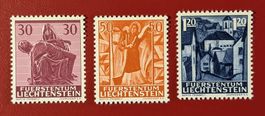 LIECHTENSTEIN SATZ 361 - 363 WEIHNACHTEN 1962** POSTFRISCH