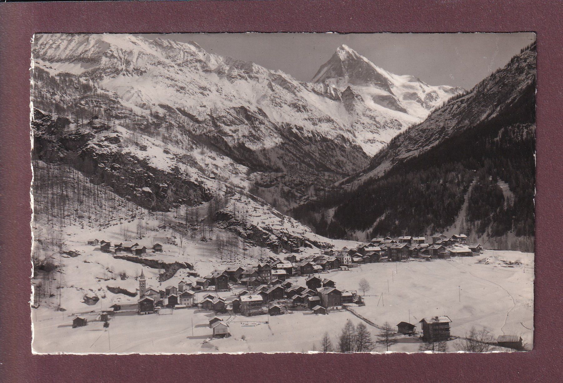 Cartes postales: LES HAUDERES - Dent Blanche - 1948 – D'occasion à Pully par nicecards