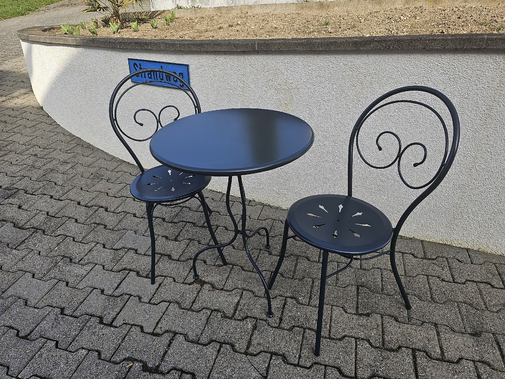 Set di tavolo e panche: Balkontisch Gartentisch 2 Stühle – Usato da Villnachern venduto da hasta08 3