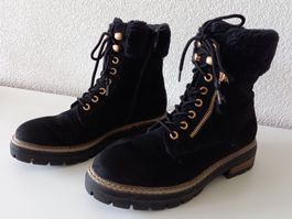 Schwarze Winterboots in Gr. 37 - gefüttert