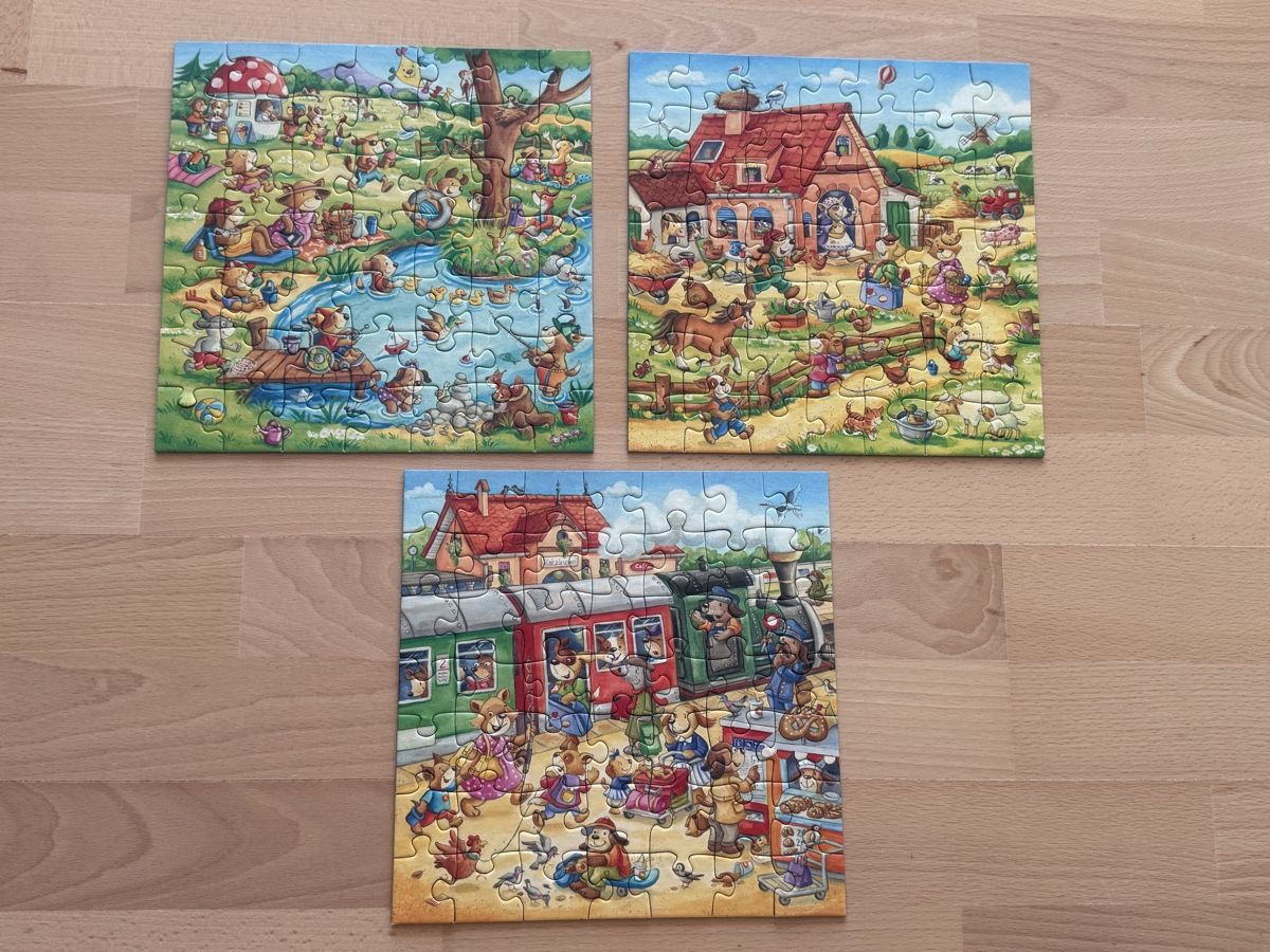Ravensburger Puzzles: Ravensburger 3x49 Puzzle Tiere Bauernhof  – D'occasion à St. Gallen par gat_kp29 2