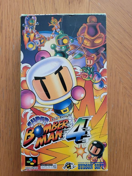 SUPER BOMBER MAN 4 -- SHVC-A4BJ-JPN -- SUPER FAMICOM / JAPONAIS