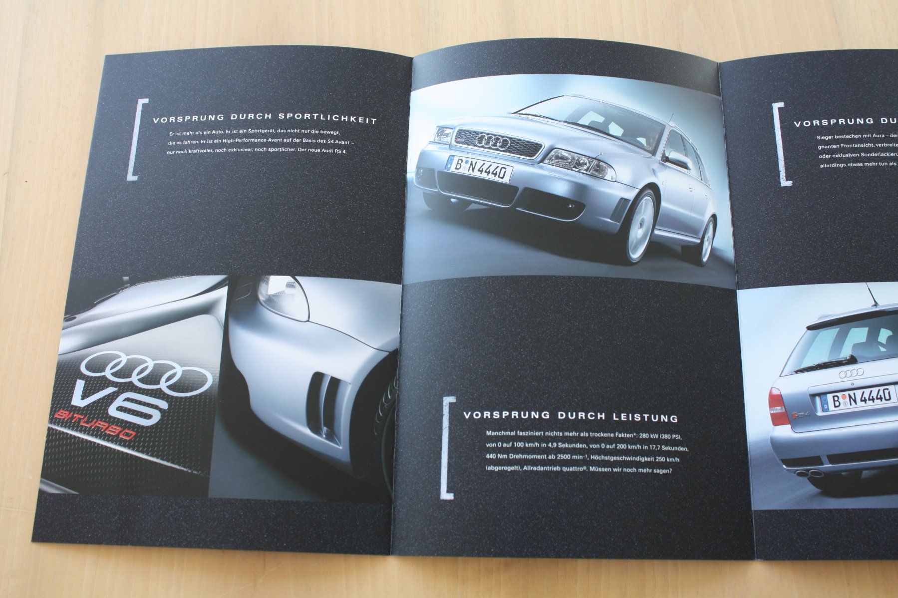 Audi Documenti: Audi RS4 Prospekt 9/1999 – Usato da Wikon venduto da erwin400 2